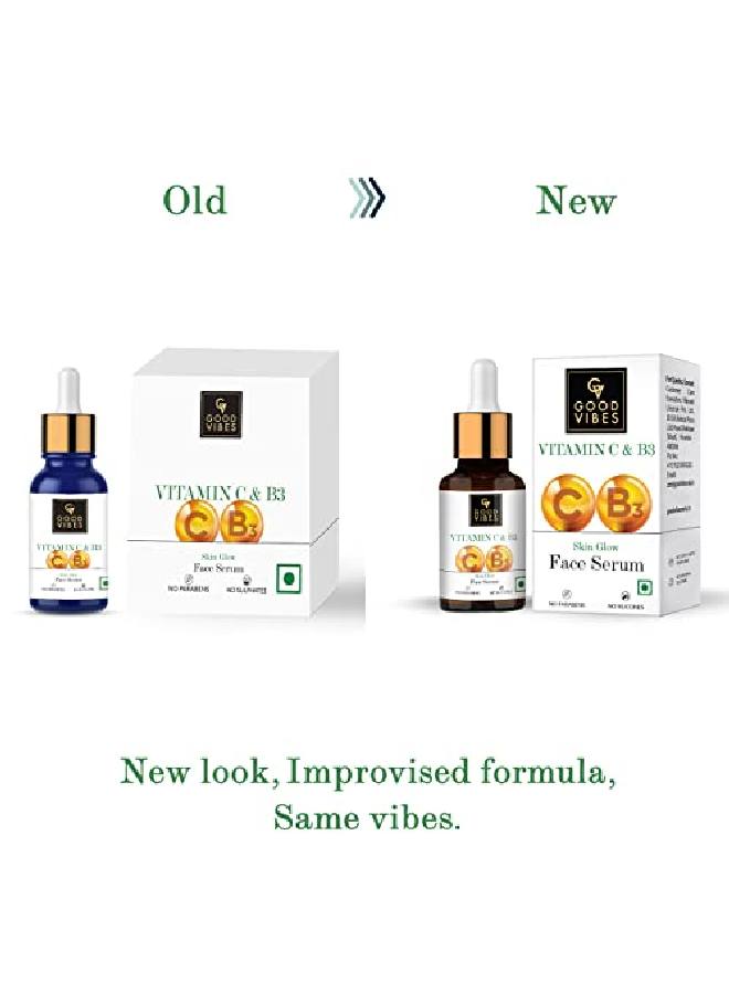 Good Vibes Vitamin C Vitamin B3 Skin Glow Serum 10 Ml With Anti Aging Properties Helps Reduce Fine Lines And Wrinkles Naturally Glowing Face Serum For All Skin Types No Parabens Sulphates - Image 3