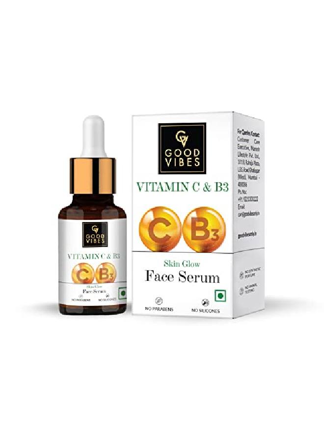 Good Vibes Vitamin C Vitamin B3 Skin Glow Serum 10 Ml With Anti Aging Properties Helps Reduce Fine Lines And Wrinkles Naturally Glowing Face Serum For All Skin Types No Parabens Sulphates - Image 2