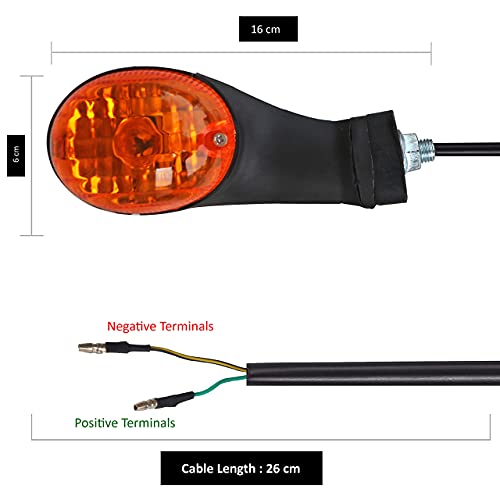 NIKAVI INDA18 Blinker Indicator Assly. Compatible for Bajaj CT-100 (Set of 2) - Image 5