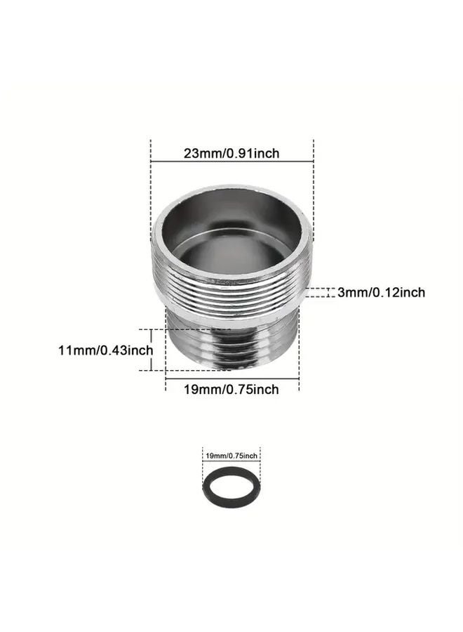 M24 G1 2 Brass Faucet Adapter Leak Proof Quick Switch Lever Shiny Metallic Finish - Image 4