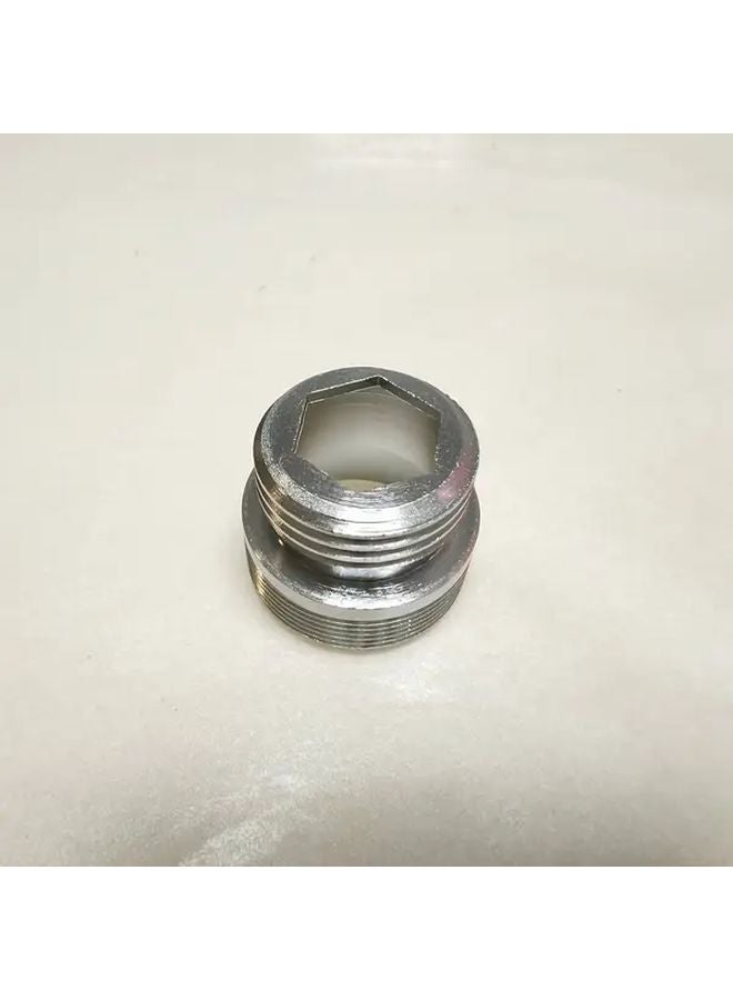 M24 G1 2 Brass Faucet Adapter Leak Proof Quick Switch Lever Shiny Metallic Finish - Image 1