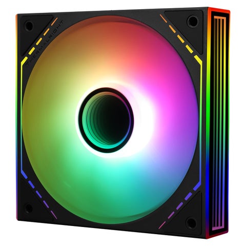 Thermalright TL-M12-S Case Fan 120mm ARGB CPU Cooler Fan Comes with ARGB Mirror Light Effect,PC PWM Silent Fan with 1500RPM Speed, Black CPU Cooling ARGB Fan,Desktop CPU PWM Fan