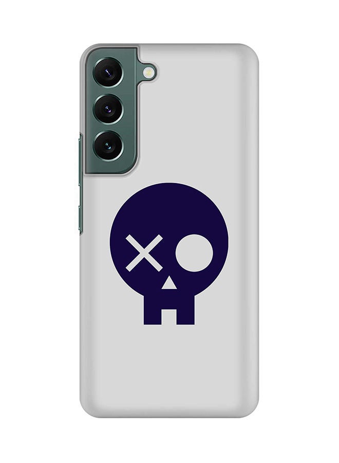 Stylizedd Case for Samsung Galaxy S22+ 5G Slim Snap Classic Series Shield Matte Finish Print - Skull Patch  - Image 1