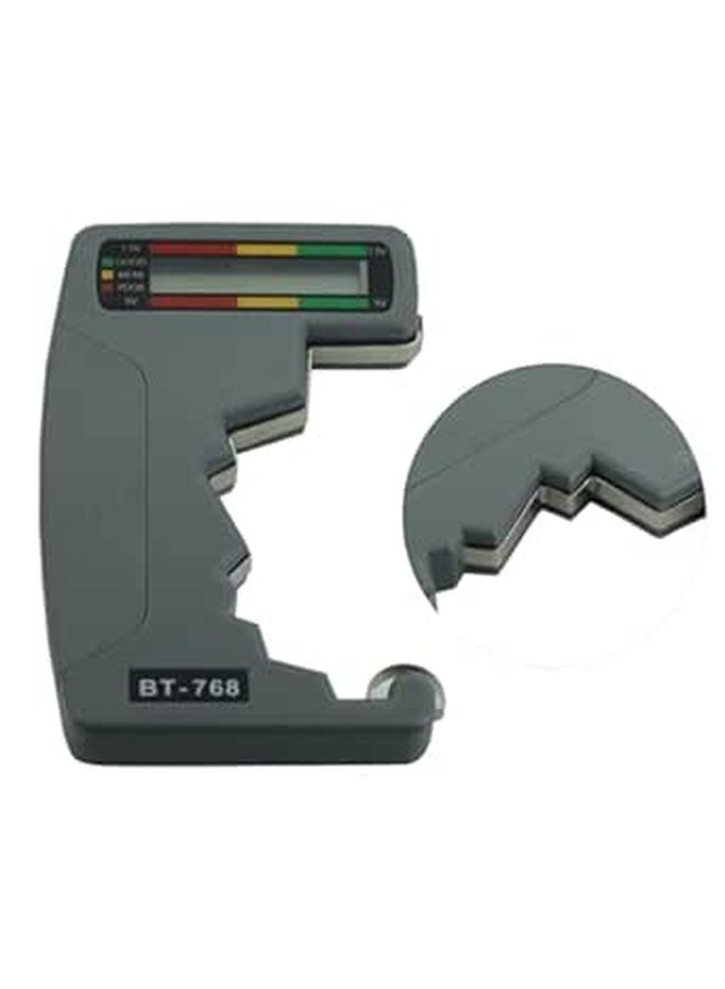 Universal Battery Tester Dial Type for AA AAA 9V 1.5V Button Cell Batteries Grey - Image 1