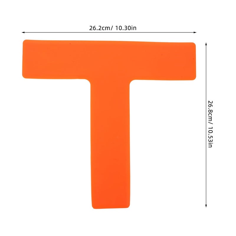 Orange Football Training Spot Markers Set 4pcs Flat Athletic Pads - Image 3