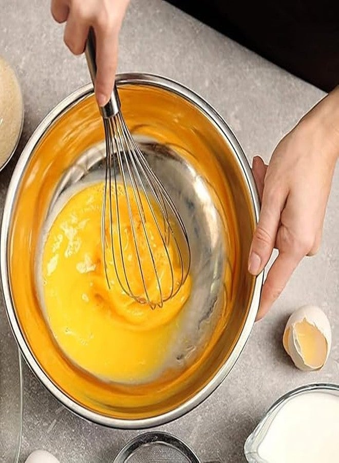 Awadh Hand Blender Wire Whisk - Stainless Steel Balloon Shaped Egg Beater, Multi Use Kitchen Utensil Prime Whisk with Pipe Handle, Egg Beater for Blending, Whisking, Beating (Pack of 1) - Image 2
