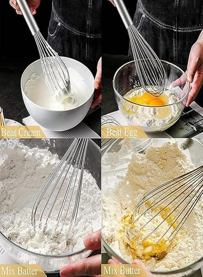 Awadh Hand Blender Wire Whisk - Stainless Steel Balloon Shaped Egg Beater, Multi Use Kitchen Utensil Prime Whisk with Pipe Handle, Egg Beater for Blending, Whisking, Beating (Pack of 1) - Image 4