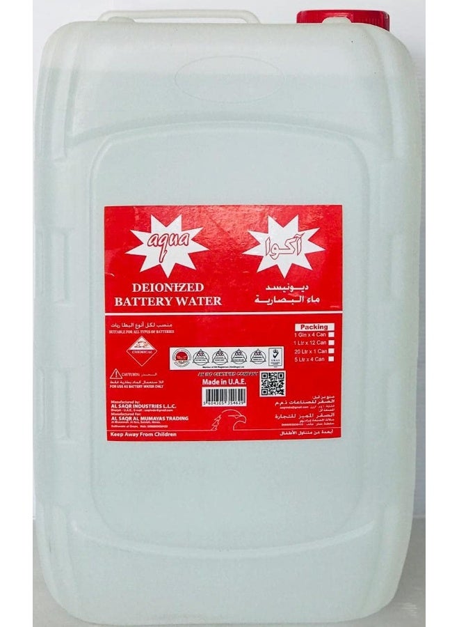Aqua ماء منزوع الأيونات 20 لتر - Image 1