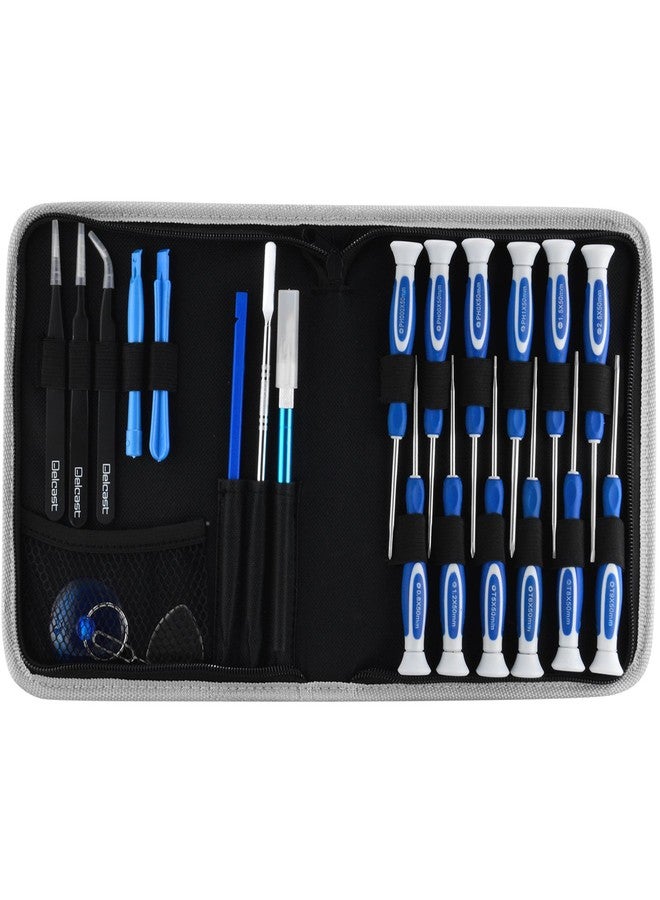 Delcast Precision Electronics Repair Tool Kit with Phillips, Slotted, Torx Security and Pentalobe Screwdrivers (23 Piece) - Image 1
