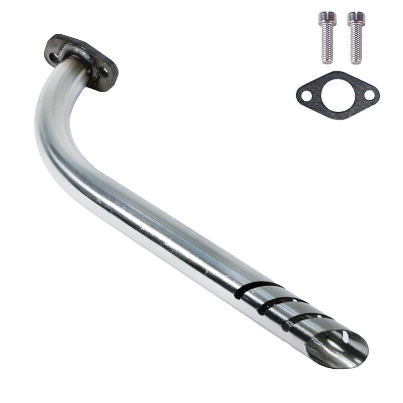 مجموعة أنبوب العادم JMCHstore لليافان 79cc مونستر ميغا موتو MM80 MMB105 كولمان RB100 105cc موتوفوكس MBX10 أوكس ييرث دراجة أطفال صغيرة بمحرك MMK80 كارت فضي