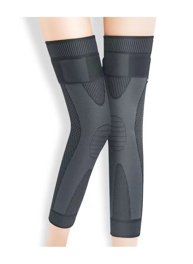 Generic 2-Piece Warm Knee Brace Pads Self Heating Knee Sleeve Thermal , Full Leg Sleeves Long Compression Leg Sleeves Knee Sleeves Protect Legs, Suitable for Men Women Sports Knee Protector - Image 2