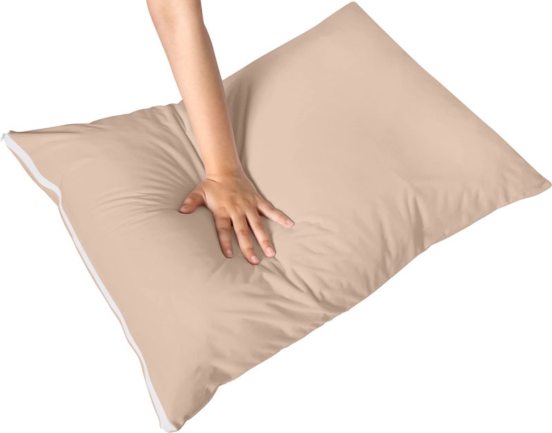Utopia Bedding Waterproof Pillow Protector Zippered (2 Pack) Queen Beige - Bed Bug Proof Pillow Encasement 20 x 28 Inches - Image 5