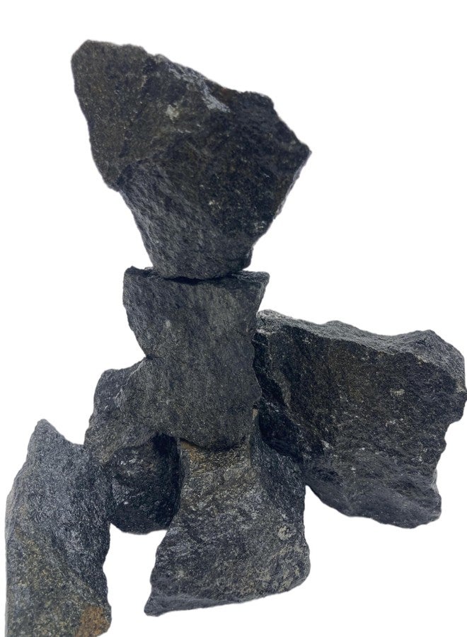 RUKDA Natural Black Rock for Aquariums, Gardens, and Home Decor - Premium Decorative Stones for Aquatic Environments, Terrariums, Landscaping, and Interior Design - 3kg - Image 2