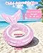 HeySplash Pool Floats Kids Inflatable Swimming Ring Mermaid Tail Shaped Swim Tube Floaties Summer Water Fun Beach Party Swimming Pool Toys for Kids Children Water Activities Pink - Image 4