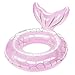 HeySplash Pool Floats Kids Inflatable Swimming Ring Mermaid Tail Shaped Swim Tube Floaties Summer Water Fun Beach Party Swimming Pool Toys for Kids Children Water Activities Pink - Image 2