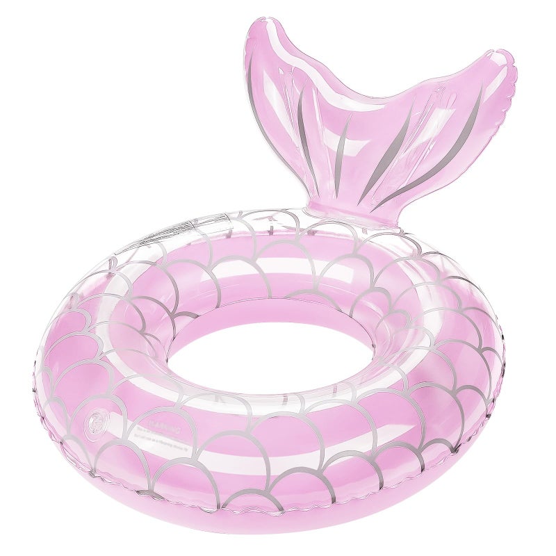 HeySplash Pool Floats Kids Inflatable Swimming Ring Mermaid Tail Shaped Swim Tube Floaties Summer Water Fun Beach Party Swimming Pool Toys for Kids Children Water Activities Pink - Image 3