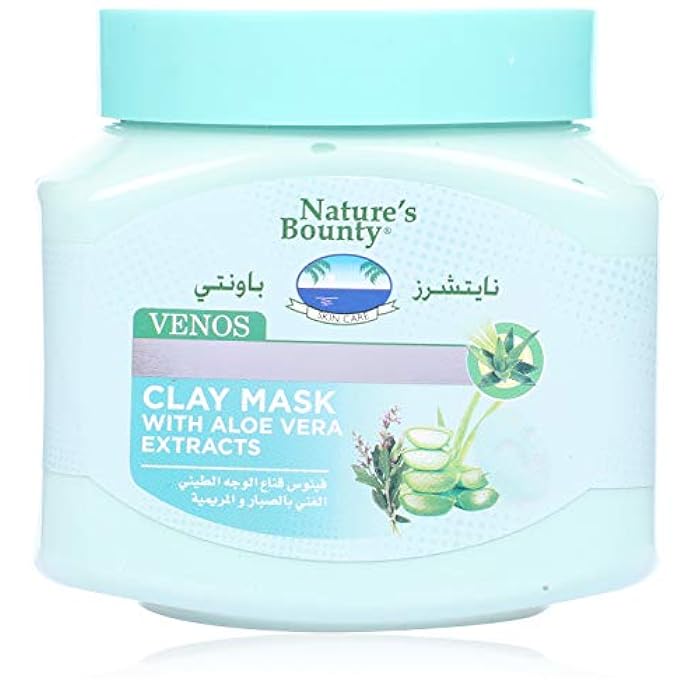 Nature's Bounty Venos Clay Face Mask with Aloe Vera - 300 ml - Image 1