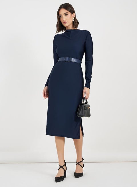Belted Sheath Dress