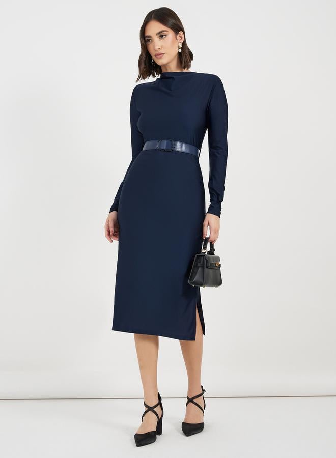 Styli Belted Sheath Dress  - Image 1