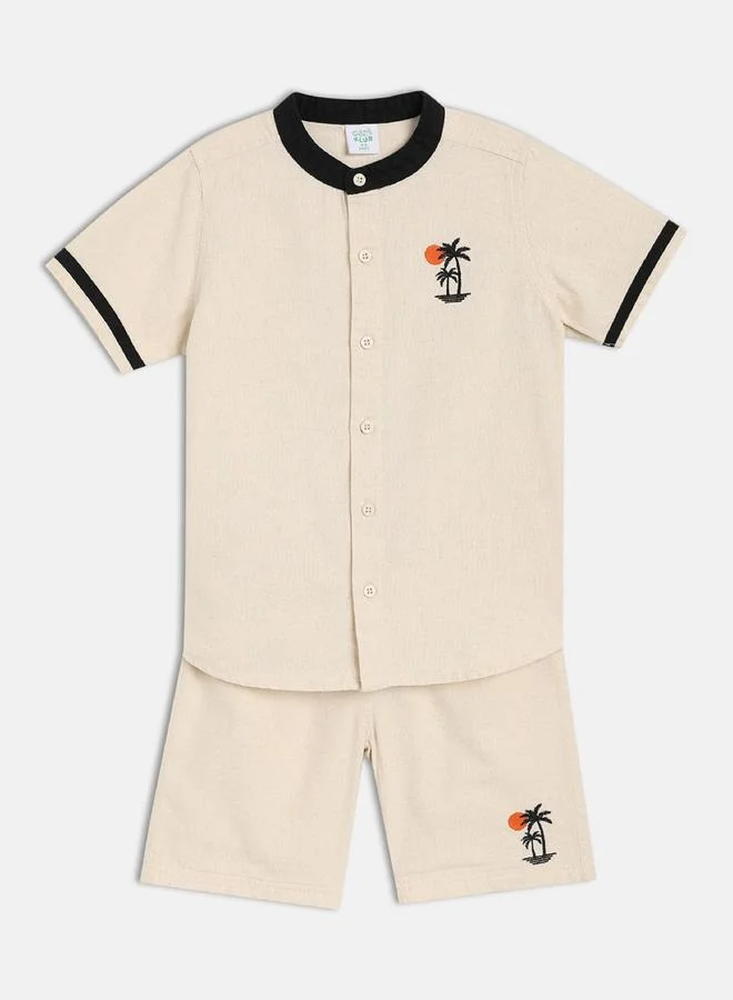 Miniklub Boys Cotton Blend Top and Shorts Set
