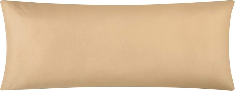 EVOLIVE Body Pillow Cover 21"x54", Ultra Soft Microfiber Pillowcase with Hidden Zipper, Breathable, Machine Washable, for Pregnancy & Side Sleepers, Cover Only (21"x54" Body Pillow Cover, Taupe) - Image 2