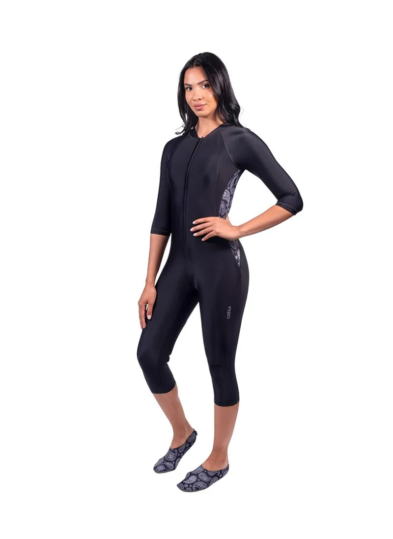 COEGA SUNWEAR COEGA Ladies Slim-Kini 3/4 Length - Nero Paisley
