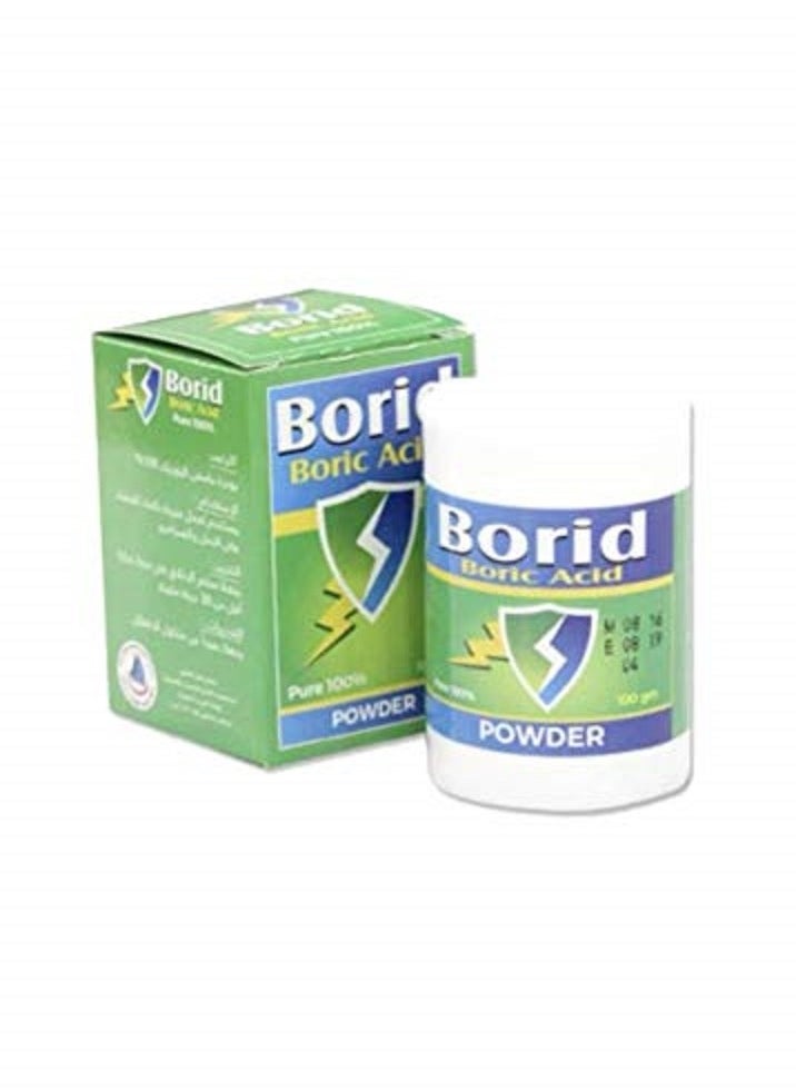 Boric Boric Acid Powder for Making Cockroaches Paste 100 GM ( 2 PACKS )  - Image 4