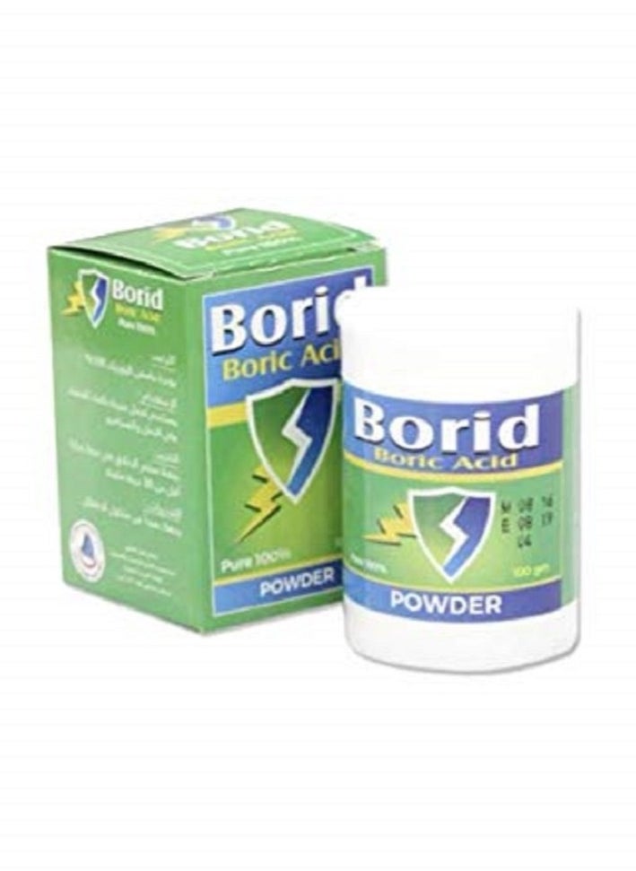 Boric Boric Acid Powder for Making Cockroaches Paste 100 GM ( 2 PACKS )  - Image 2