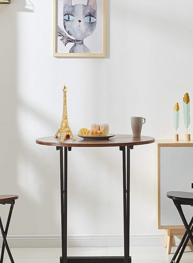 ESHATO Gold Metal Eiffel Tower Statue, 7inch Decorative Figurine Replica Stand Holder for Cake Topper Table Decor Gift Party Home Decoration - Image 3