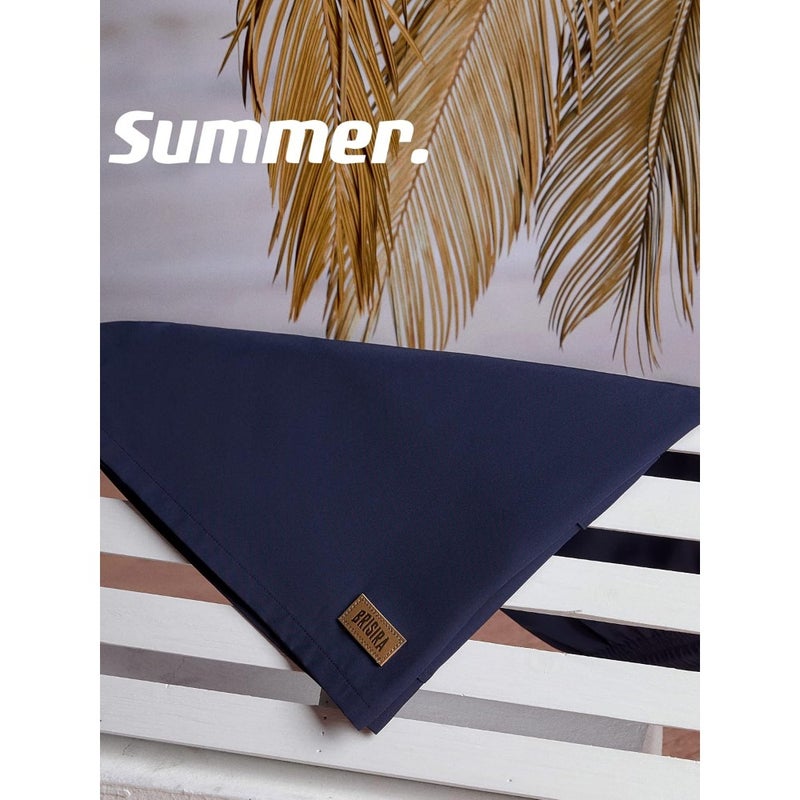 BRISIRA Mens Swim Trunks for Beach Use, Polyester-Elastane Blend, Navy Blue, Anti-chafe Quick-Dry with 9-Inch Inseam Compression Liner - Image 4