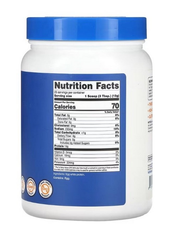 Nutricost بروتين بياض البيض بدون نكهة 1 رطل 454 جرام - Image 2