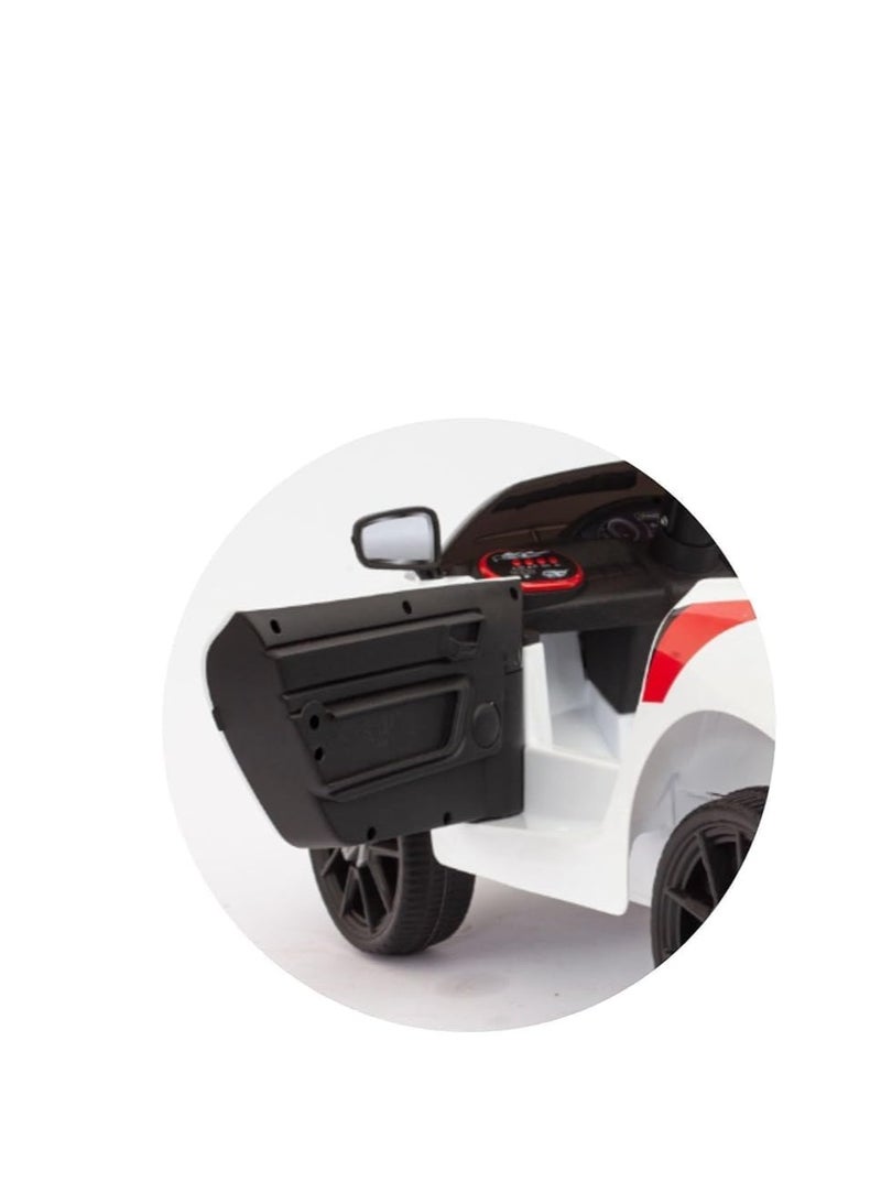 Kids Electric Ride-On Car with Realistic GT4 Design, Working Headlights, Built-in Music, and Horn - Long Battery Life, Safe & Durable, Assorted Colors - Perfect Gift for Young Racers - Image 2