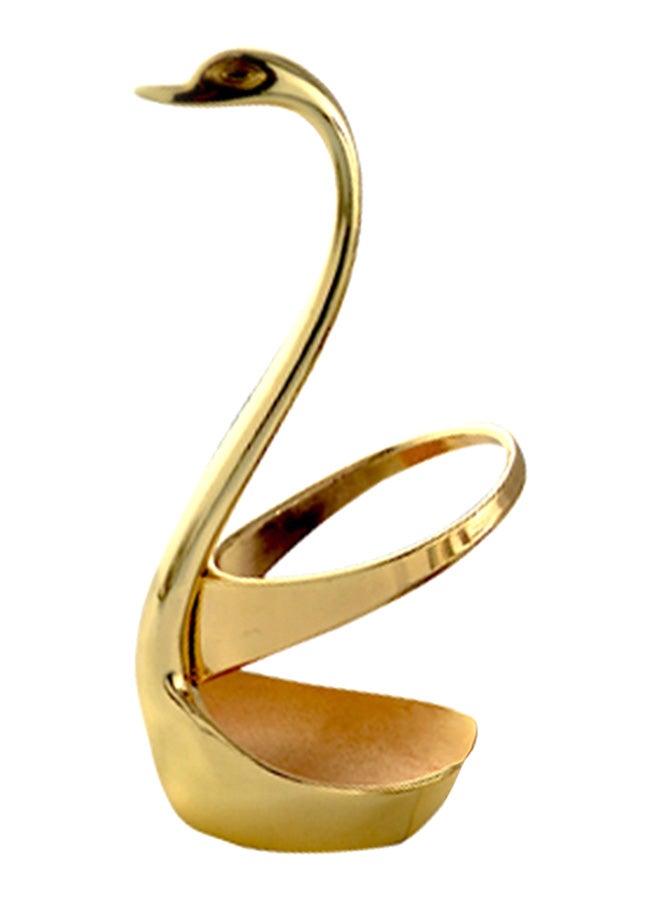 Loquat Swan Tableware Spoon Fork Holder Gold 17x6x8centimeter - Image 1