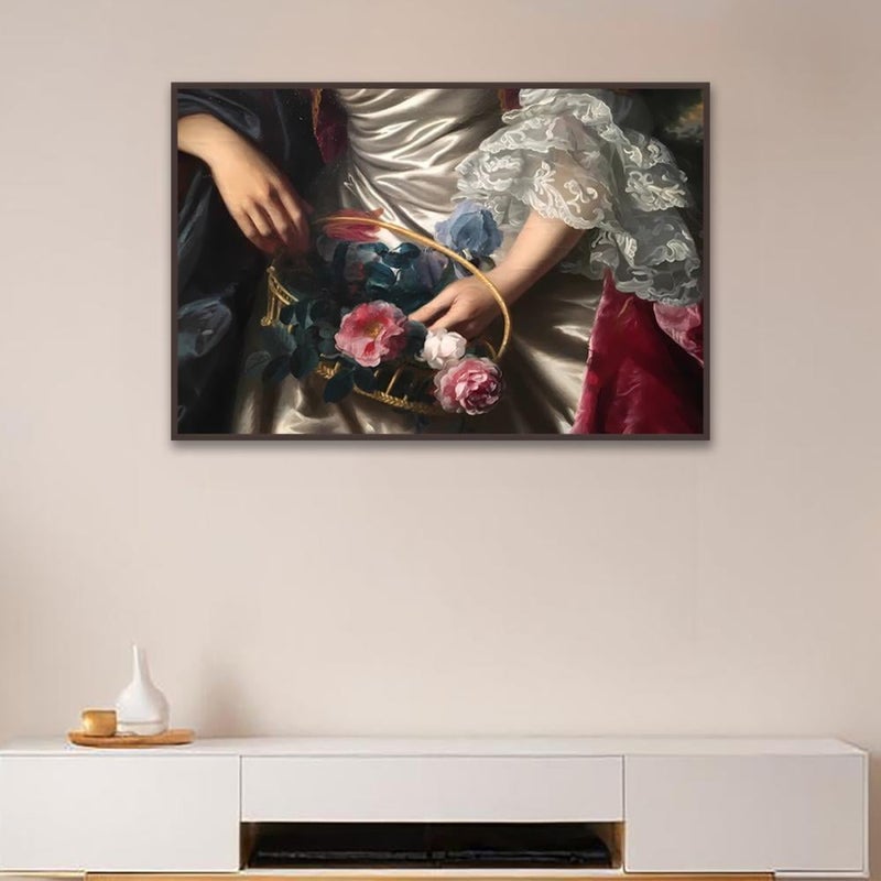 ماركتنا لوحة قماشية بتصميم كلاسيك مع برواز مجوف مقاس (120x80) قطعة واحدة - Image 3