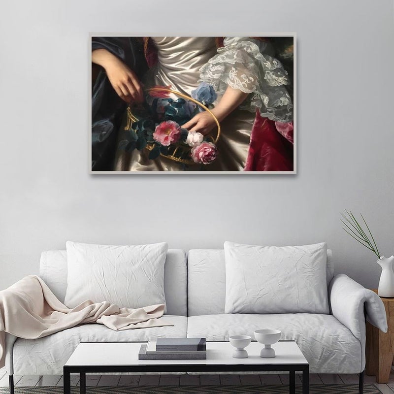 ماركتنا لوحة قماشية بتصميم كلاسيك مع برواز مجوف مقاس (120x80) قطعة واحدة - Image 4