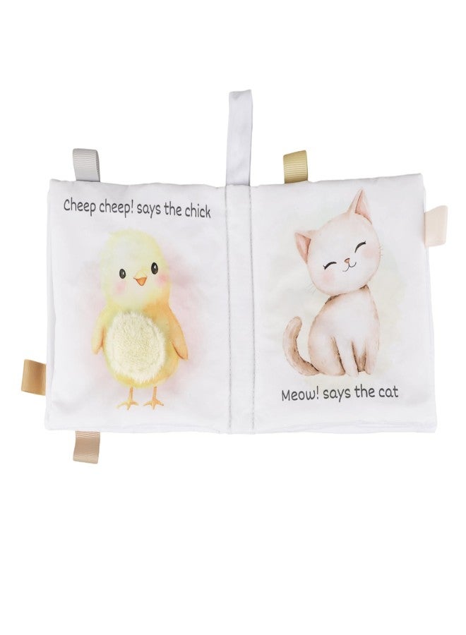 Ali+Oli Baby Cloth Book - Soft Sensory Crinkle Book for Infants 0-12 Months - Early Learning Touch & Feel Tummy Time Toy - Colorful taggies - Newborn Shower Gift - Farm Animals - Image 5