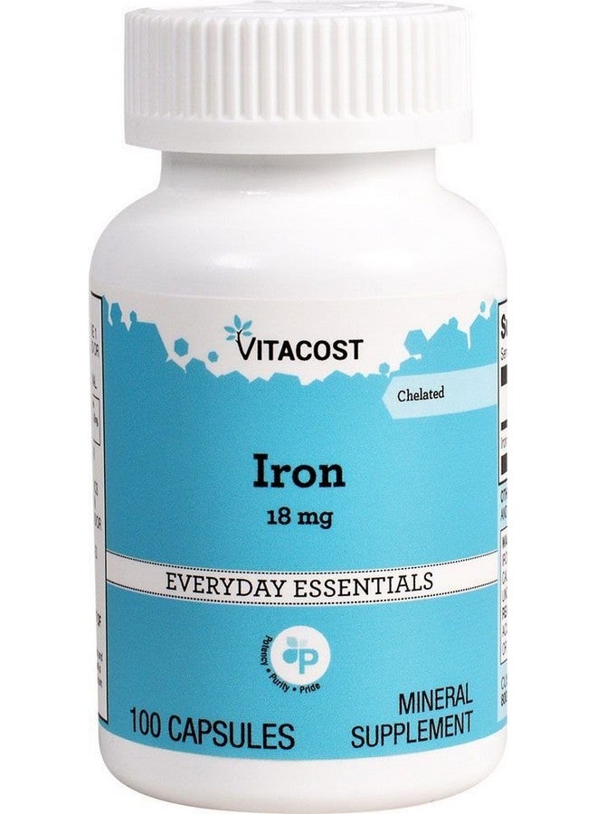 Vitacost Brand Vitacost Iron - 18 mg - 100 Capsules