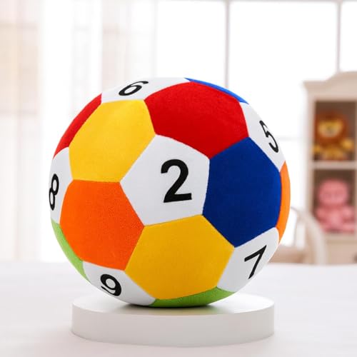 Softdreams Soft Plush Toy for Kids – Cute Stuffed Animal Soft Toy – Soft Cuddly Toy for Baby Boys & Girls, Return Gift - Ball Numeric Plush Toy 25cm - Image 2