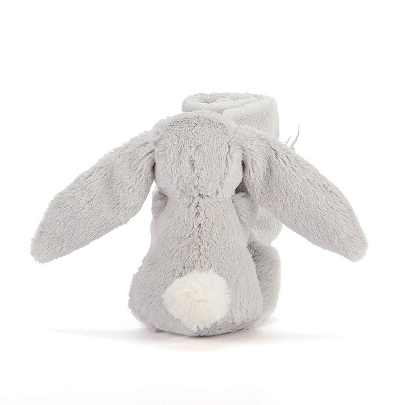 Jellycat Bashful Grey Bunny Soother, 13.5 inches - Security Blanket and Lovey for Babies - Baby Gift - Image 4