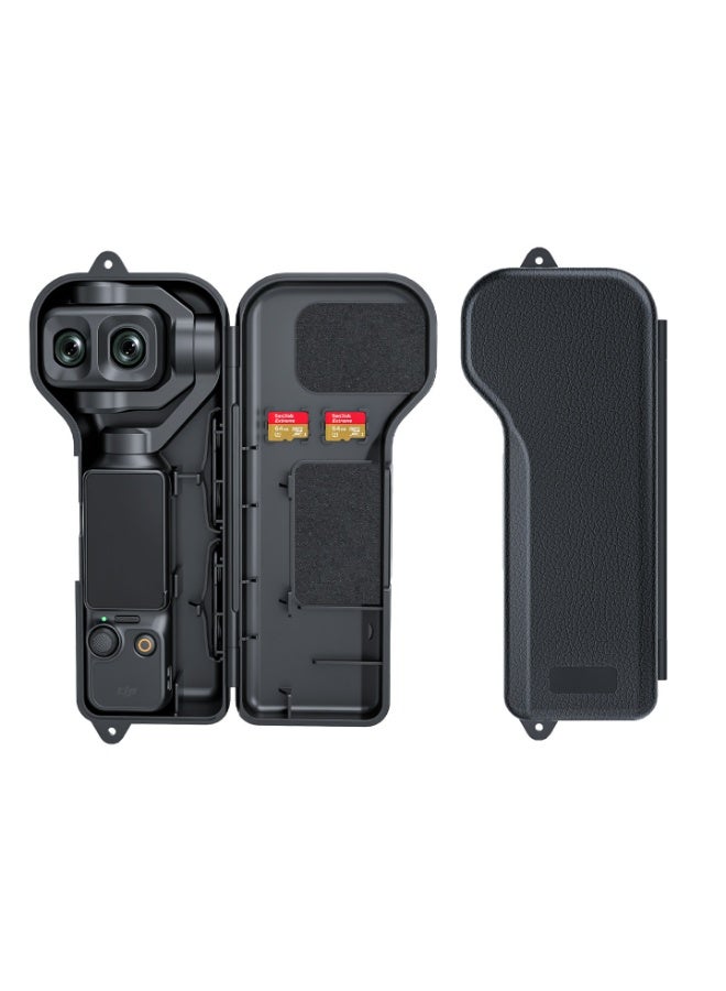 For DJI Pocket 4 Pro Protective Case, Large Capacity Hard Shell Storage Bag, 360° Full Protection Camera Case, Filter Slots for 4 Filters & 2 Memory Cards, Dust Resistant Travel Carrying Case - Image 1