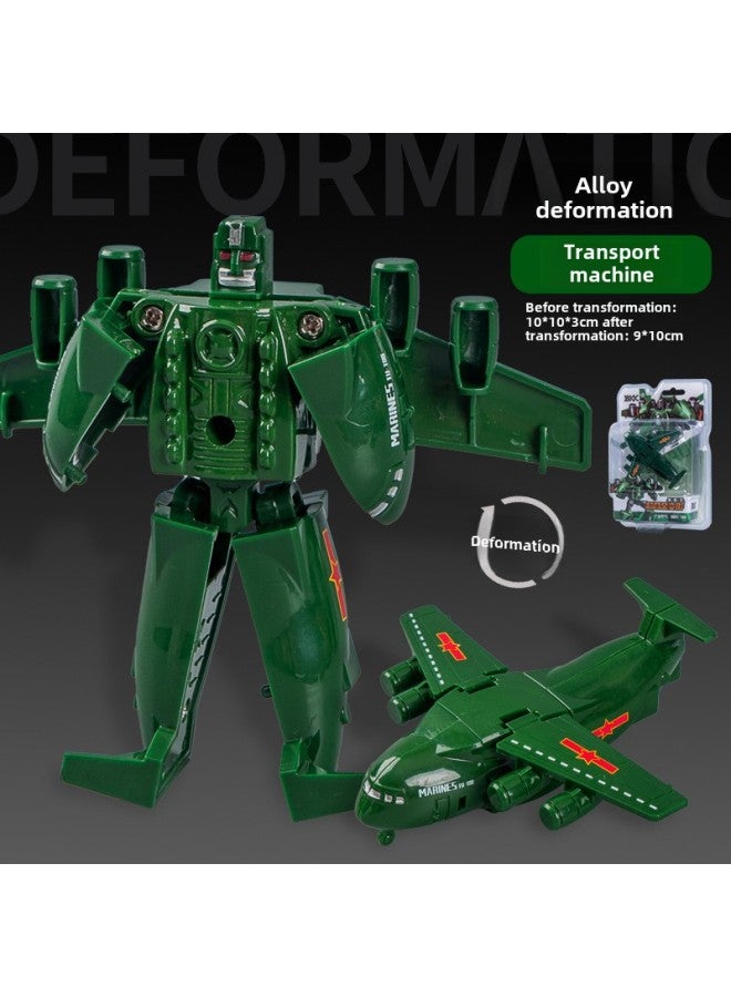 Boy Alloy Deformed Mecha Scorpion Spider Fit Robot Children's June 1 Gift Deformed Toys Wholesale-Color:Alloy Deformation Conveyor-Green 9001-108 - Image 1