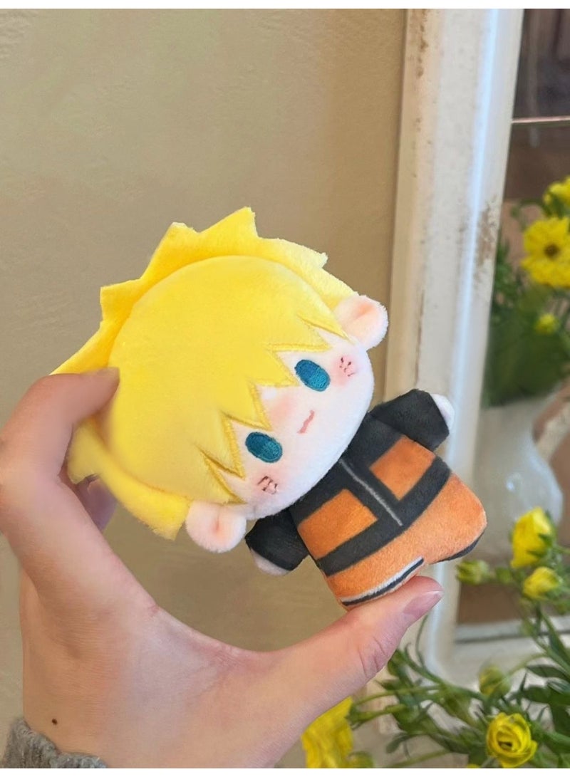 Naruto Doujin peripheral Naruto Sasuke 10cm cotton Doll Pendant is the best gift for family and friends - Image 1