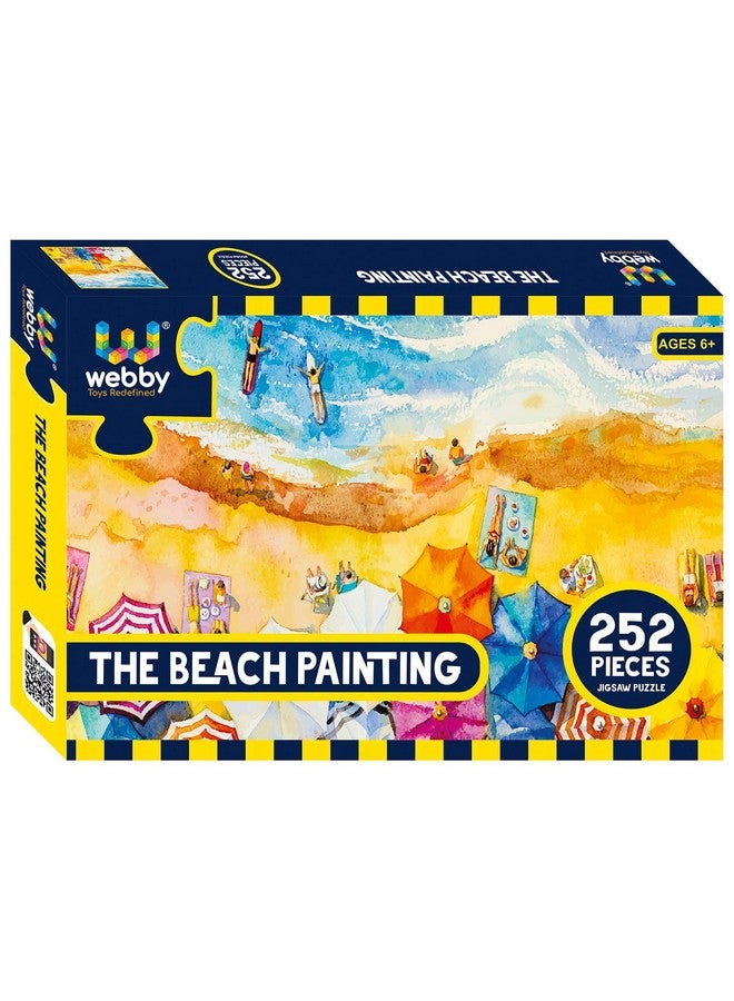 Webby Kids The Beach Painting Jigsaw Puzzle, 252 Pieces - Image 1