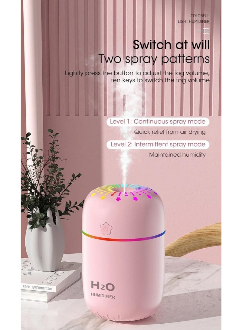 Mini cool mist humidifier, colorful USB personal computer cool mist humidifier, ultra-quiet, two adjustable mist modes for bedroom, car, office - Image 4