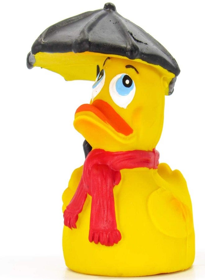 Lanco Umbrella Raining Rubber Duck Bath Toy | All Natural, Organic, Eco Friendly, Squeaker Brand | Imported from Barcelona, Spain - Image 2