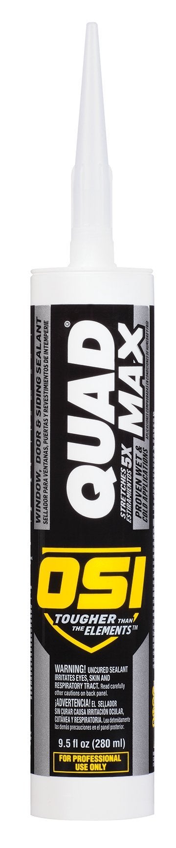Henkel OSI Sealants 1868684 9.5 oz Quad Max Window, Door and Siding Sealant, White - Image 4
