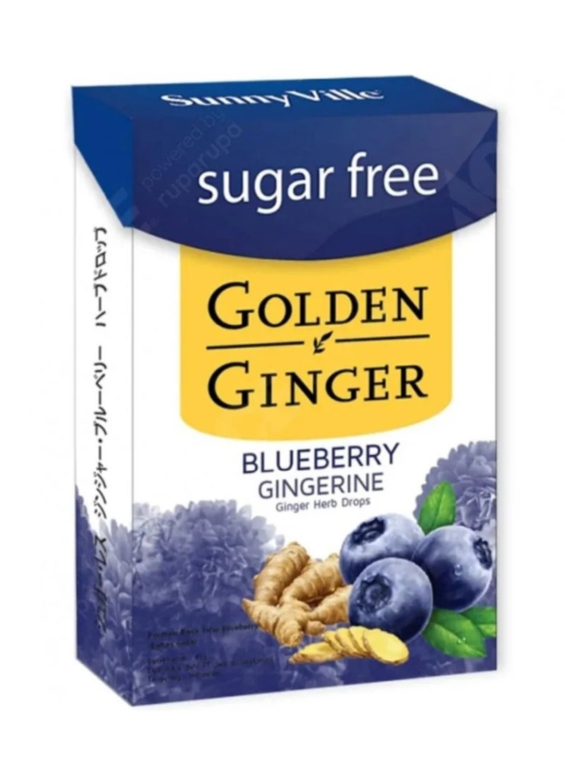 GOLDEN GINGER Bluberry Ginger Sugar Free, sore throat 45g  - Image 1