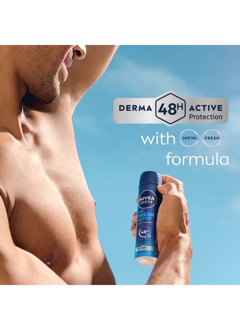 Nivea بخاخ مضاد للتعرق برائحة منعشة عبوة من 2 - Image 4