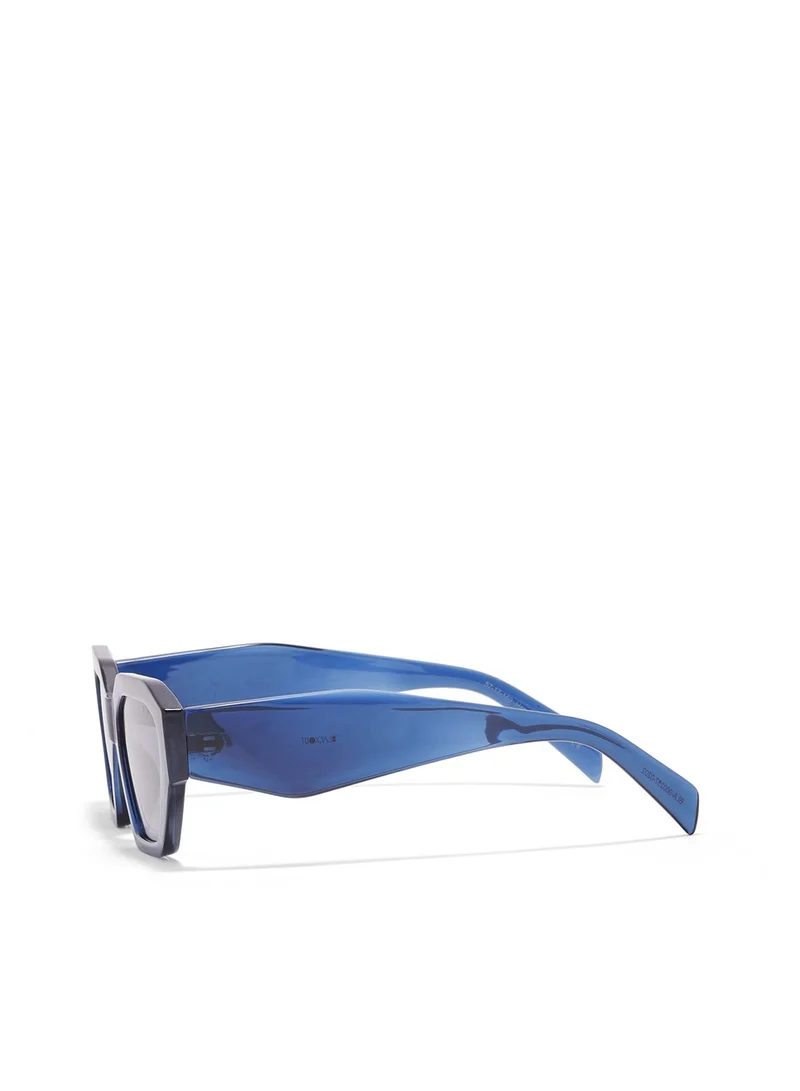 Blackout BlackOut THETA,Women Sunglasses, Hexagon Sunglasses, UV Protection: UV400 (Blue,Blue)
