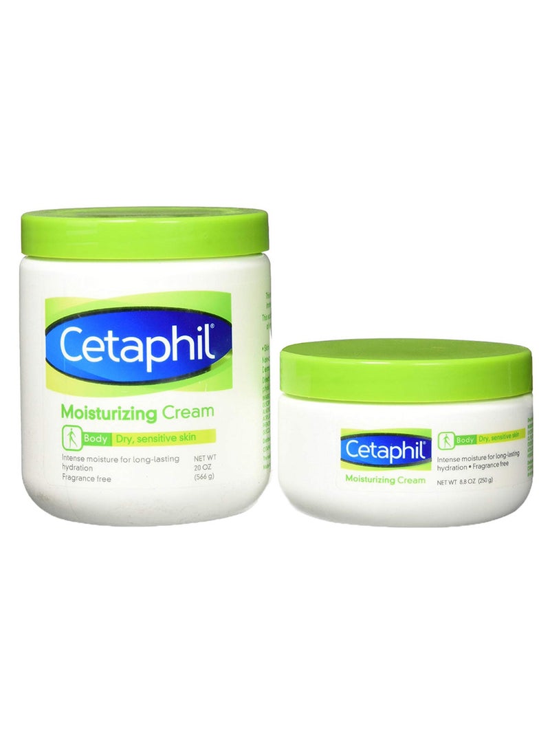Cetaphil 2-Piece Fragrance-Free Long Lasting Moisturizing Cream Set - Image 1